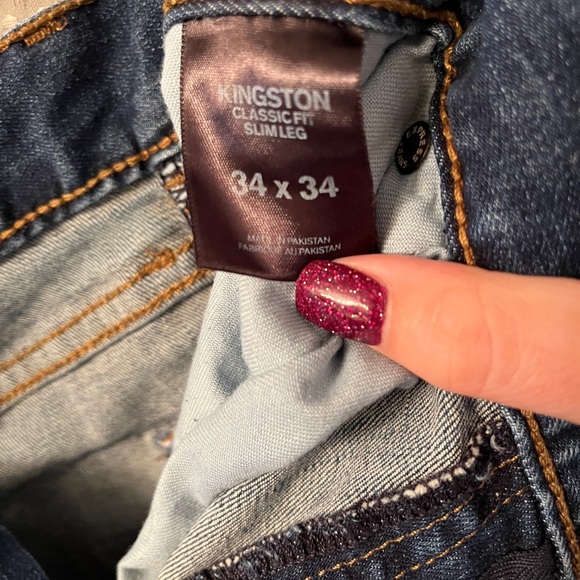 Men's Express Kingston Classic Fit Jeans SZ 34/34 - Picture 4 of 4